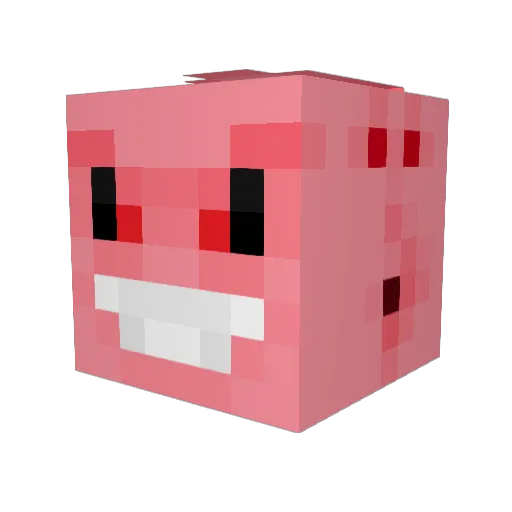 Marmotex Minecraft avatar head, 3D render