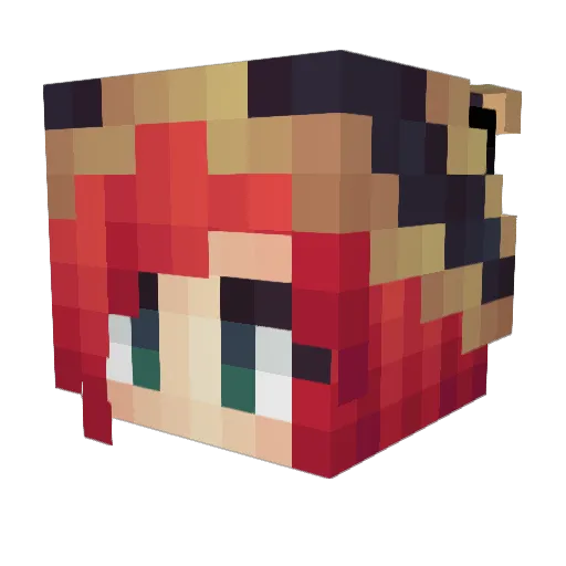 MarmotteFurtive Minecraft avatar head, 3D render