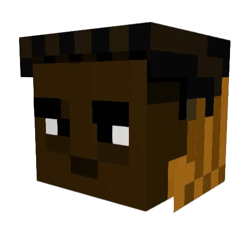 Marmoush777 Minecraft avatar head, 3D render