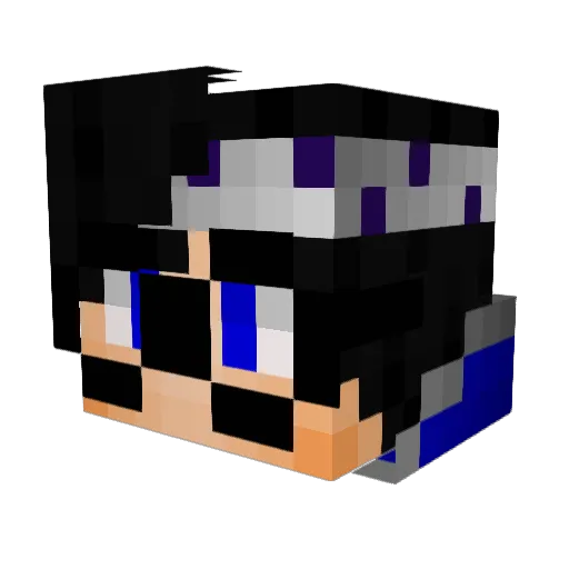 Marmox_ Minecraft avatar head, 3D render