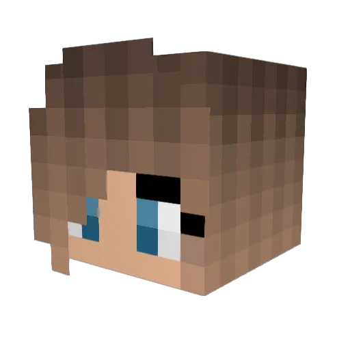 MarnieMooka Minecraft avatar head, 3D render