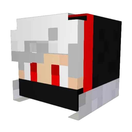 Marniii Minecraft avatar head, 3D render