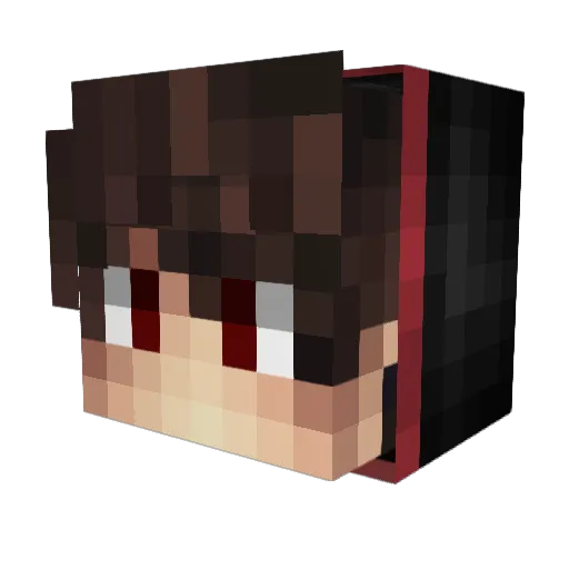 MaroHD Minecraft avatar head, 3D render