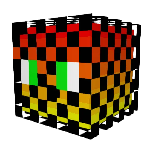 MarobPL Minecraft avatar head, 3D render