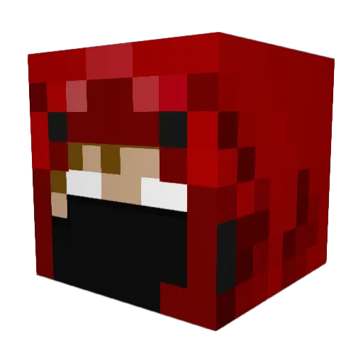 Marodos Minecraft avatar head, 3D render