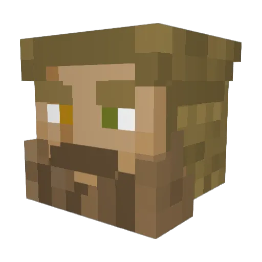 Marojiv Minecraft avatar head, 3D render
