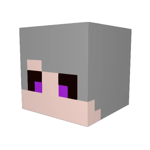 Marokalz Minecraft avatar head, 3D render