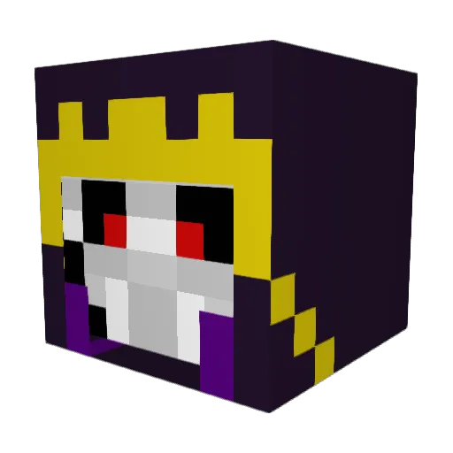 Maromier Minecraft avatar head, 3D render