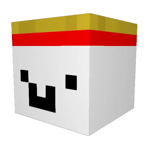 Maron_8_ Minecraft avatar head, 3D render