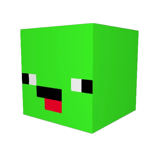 Marongoi Minecraft avatar head, 3D render