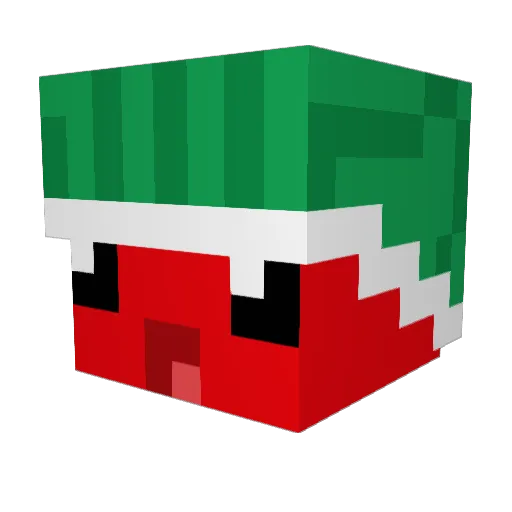 Maronka Minecraft avatar head, 3D render