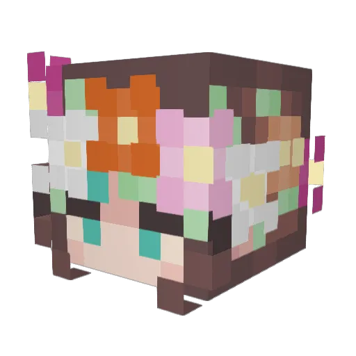 MaroonIce42 Minecraft avatar head, 3D render