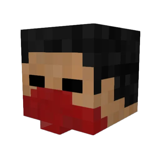 MaroonSharpie Minecraft avatar head, 3D render