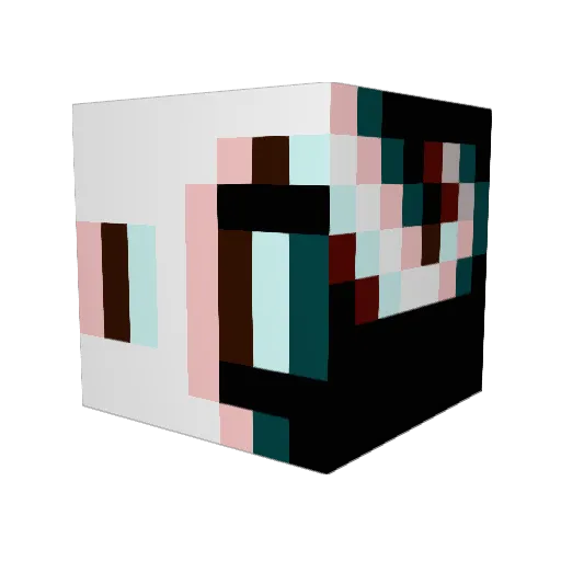 Marooo123 Minecraft avatar head, 3D render