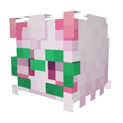 Maroowz Minecraft avatar head, 3D render
