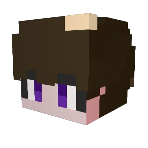 Marope__ Minecraft avatar head, 3D render