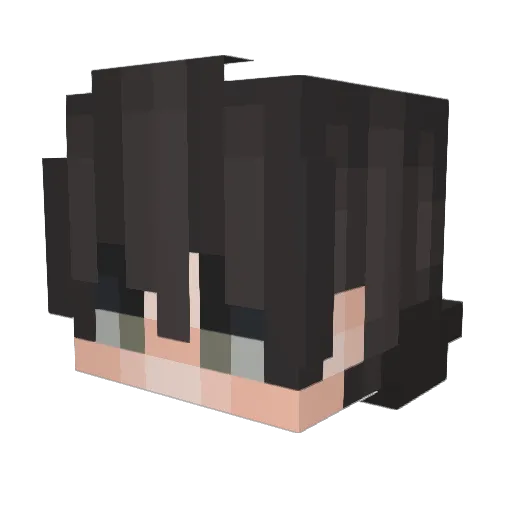 Marosci Minecraft avatar head, 3D render