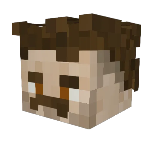 Marosk0 Minecraft avatar head, 3D render