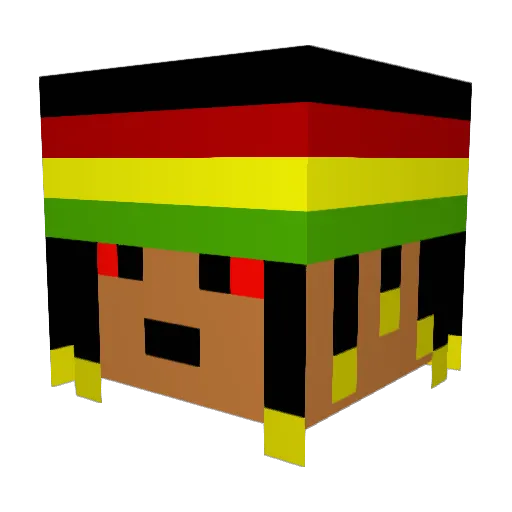 Maroslawick Minecraft avatar head, 3D render