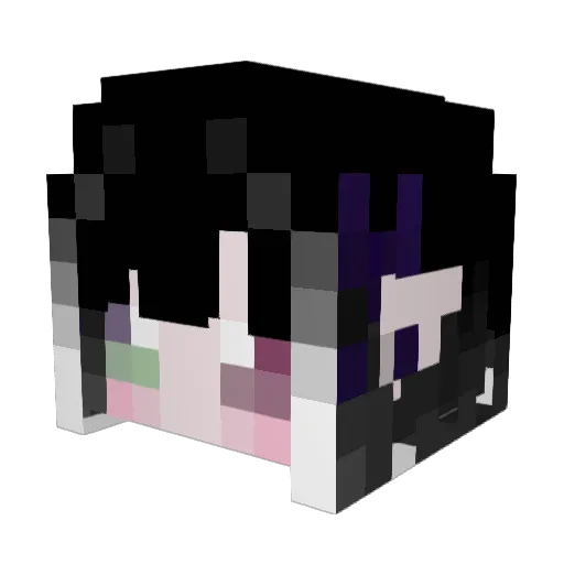 Marowit Minecraft avatar head, 3D render