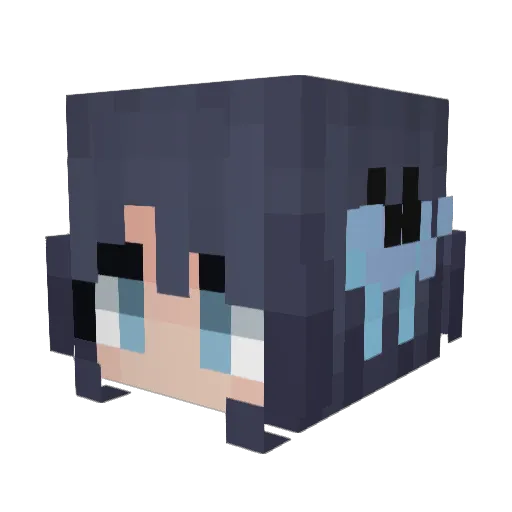MarpoElder Minecraft avatar head, 3D render
