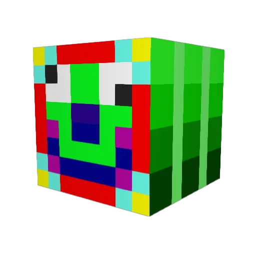 Marpy7 Minecraft avatar head, 3D render