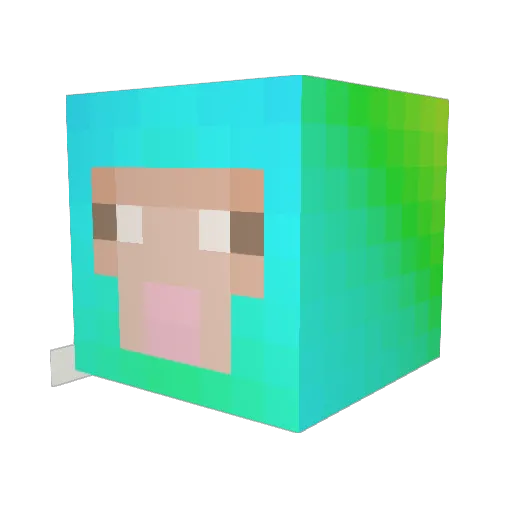 MarquardMost Minecraft avatar head, 3D render