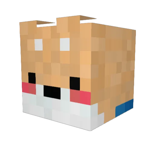 Marquesss_ Minecraft avatar head, 3D render