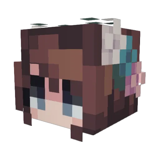 Marquez01 Minecraft avatar head, 3D render