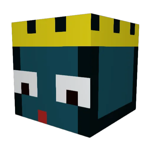 Marreeeeee Minecraft avatar head, 3D render