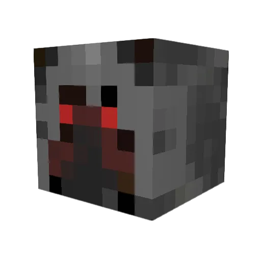 Marrogue Minecraft avatar head, 3D render