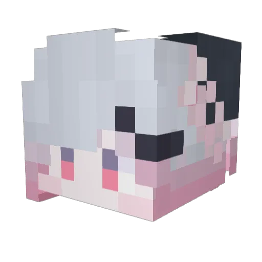 Marrona Minecraft avatar head, 3D render