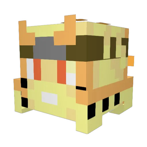 Marronboy Minecraft avatar head, 3D render