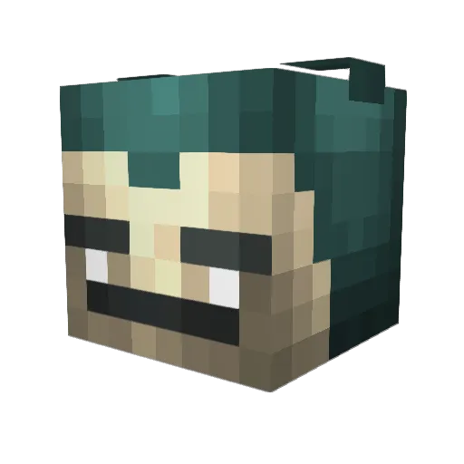 Marrow07 Minecraft avatar head, 3D render