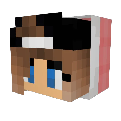 Marrrti Minecraft avatar head, 3D render