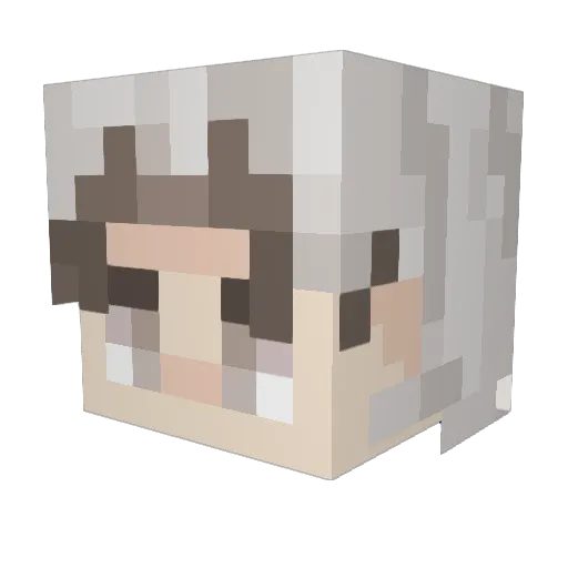MarryFan_ Minecraft avatar head, 3D render