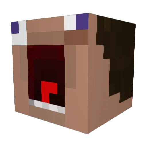 MarryMeOk Minecraft avatar head, 3D render