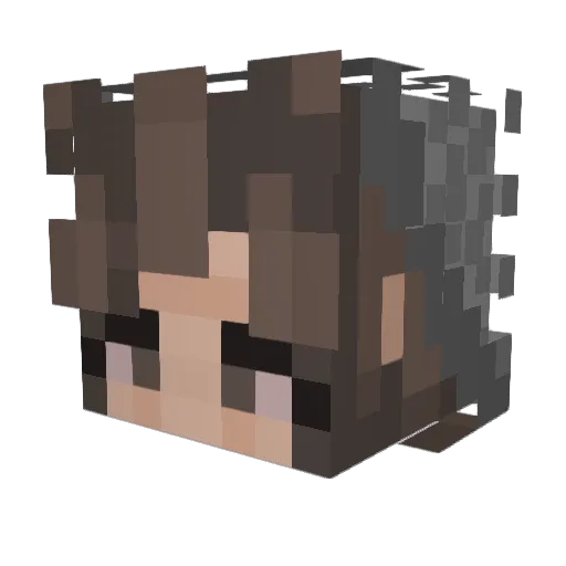 Mars0174 Minecraft avatar head, 3D render