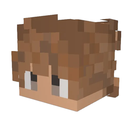 Mars1122 Minecraft avatar head, 3D render