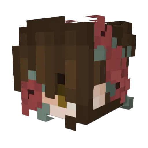 Mars4242 Minecraft avatar head, 3D render