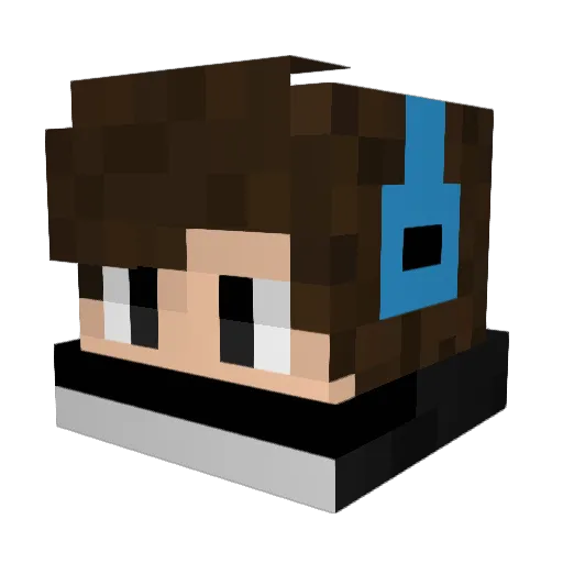 MarsABC Minecraft avatar head, 3D render