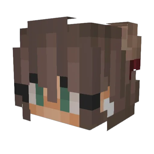 MarsCNG Minecraft avatar head, 3D render