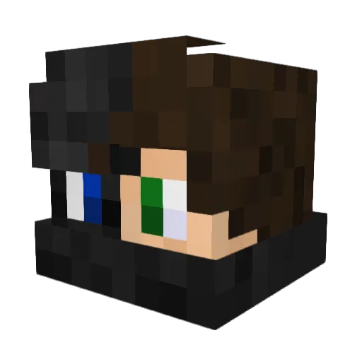 MarsKatt Minecraft avatar head, 3D render