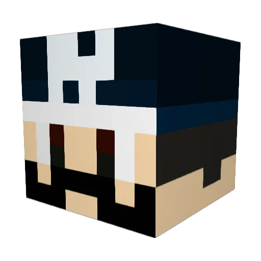 MarsLino16 Minecraft avatar head, 3D render