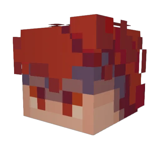 MarsOnEarth Minecraft avatar head, 3D render