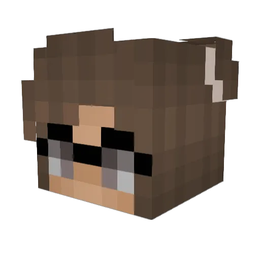 Mars_1507 Minecraft avatar head, 3D render