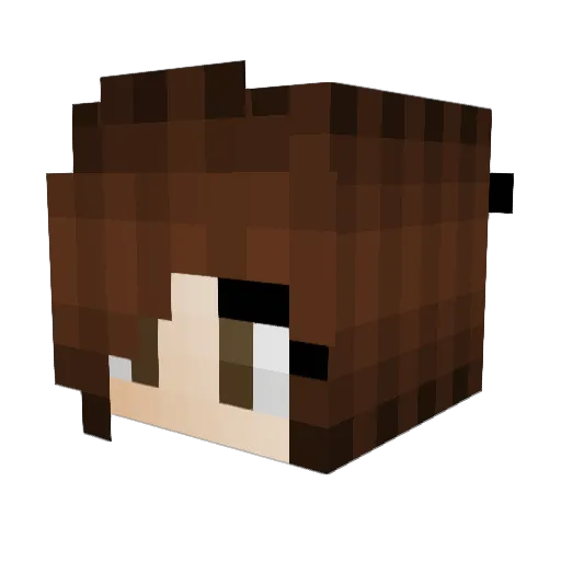 Mars_Kitten Minecraft avatar head, 3D render