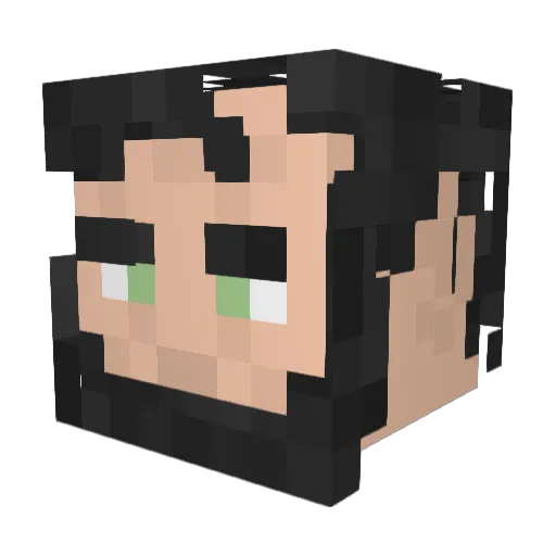 Mars_Untidy690 Minecraft avatar head, 3D render