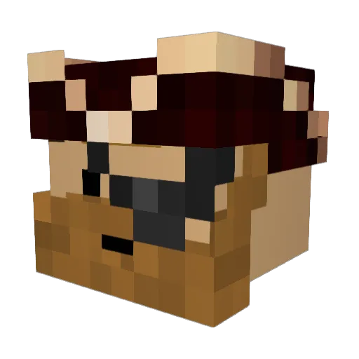 Marsak3 Minecraft avatar head, 3D render