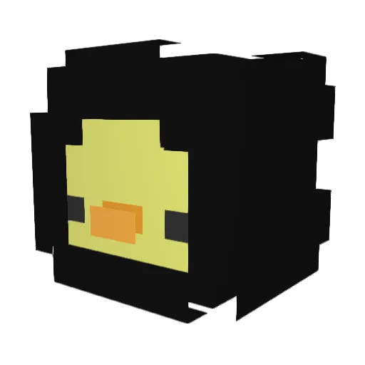 Marsario Minecraft avatar head, 3D render